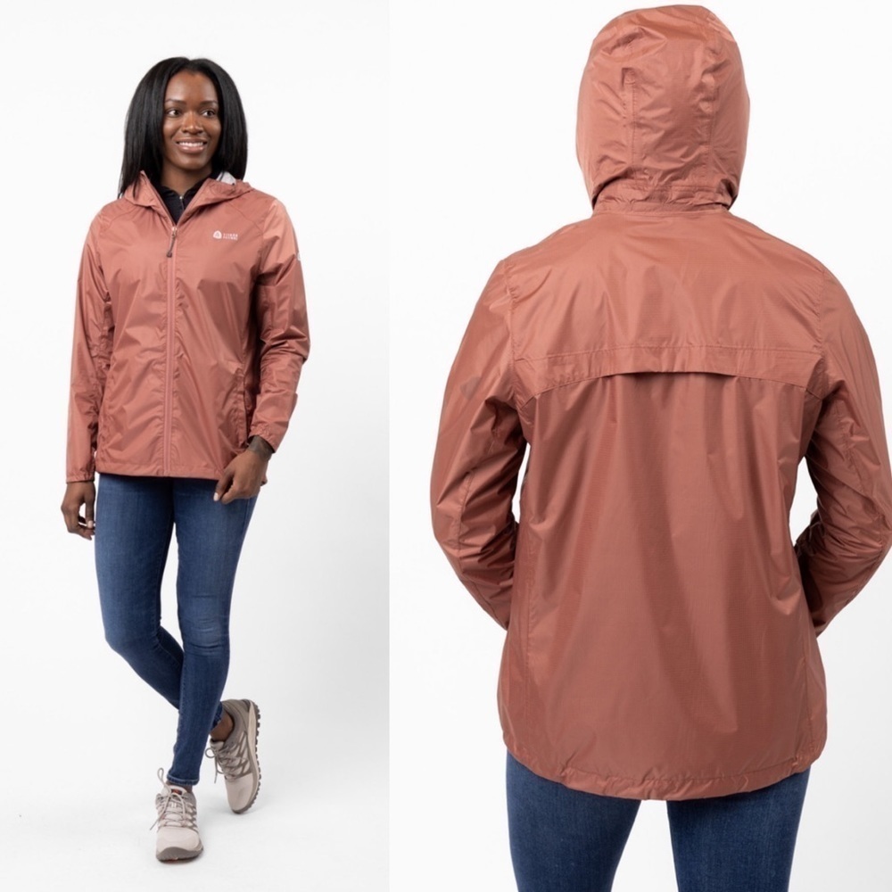 Sierra Designs Blue Packable Rain Jacket Small S